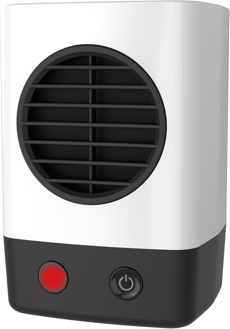 Lasko MyHeat Mini Personal Ceramic Space Heater for Home, Energy Efficient, Overheat Protection for Bedrooms, Offices, 6.2 Inches, 400W, White, 201 - Image 1